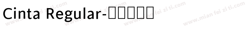 Cinta Regular字体转换